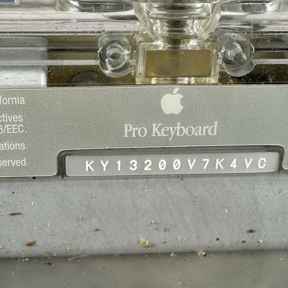 Apple Pro Keyboard Macintosh M7803‎ Power Mac USB Keyboard Wired Tested Works